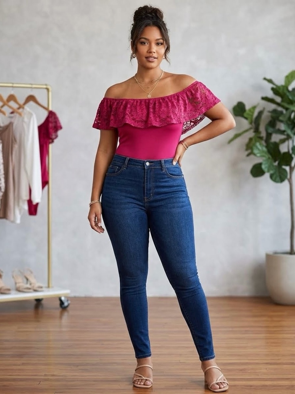 Charlotte Russe off the shoulder bodysuit